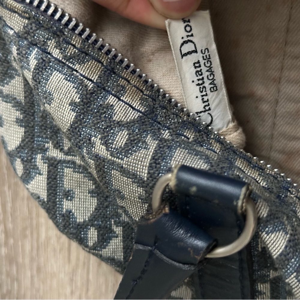 Vintage Dior Navy Blue Boston Bag - Picture 5 of 10